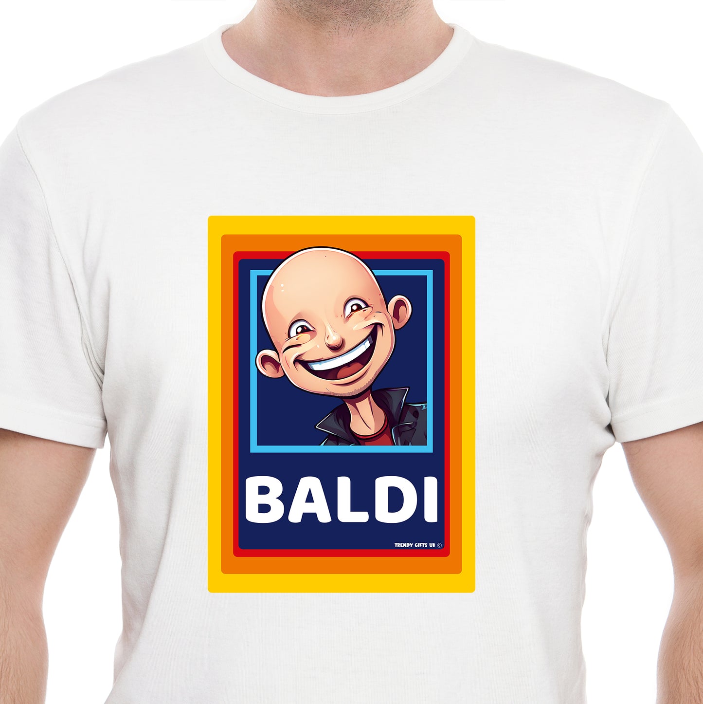 Funny BALDI T-shirt Bald Person Gift Dad Father Grandad Birthday Present Tee Top