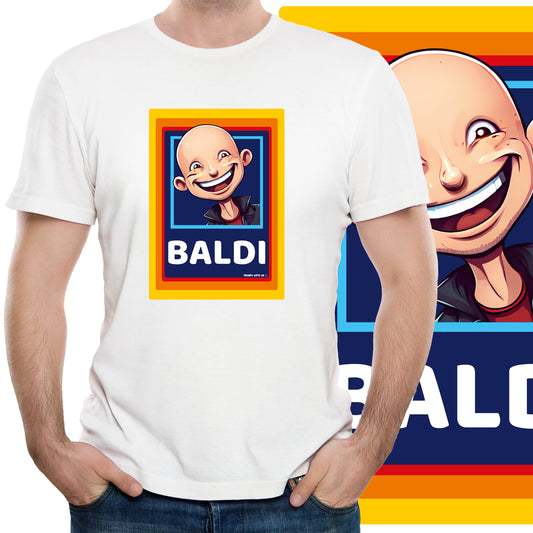 Funny BALDI T-shirt Bald Person Gift Dad Father Grandad Birthday Present Tee Top