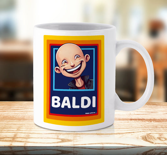 Funny Baldi Mug Cup Bald Man Funny Novelty Birthday Christmas Gifts Him Ceramic Xmas Mugs Printed Print White Coffee Tea