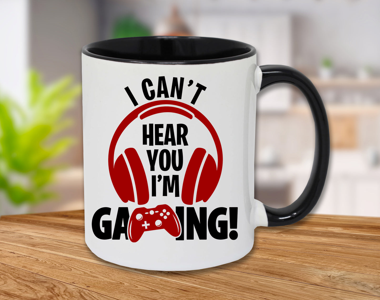 GAMING Mug I Can't Hear You I'm Gaming Funny Novelty Adult Men Kids Boy Gamer Games Ceramic White Black Double Side Print Printed Cup Coffee Tea Hot Chocolate mug 11oz Novelty Birthday Christmas Gifts Him or Her Xmas