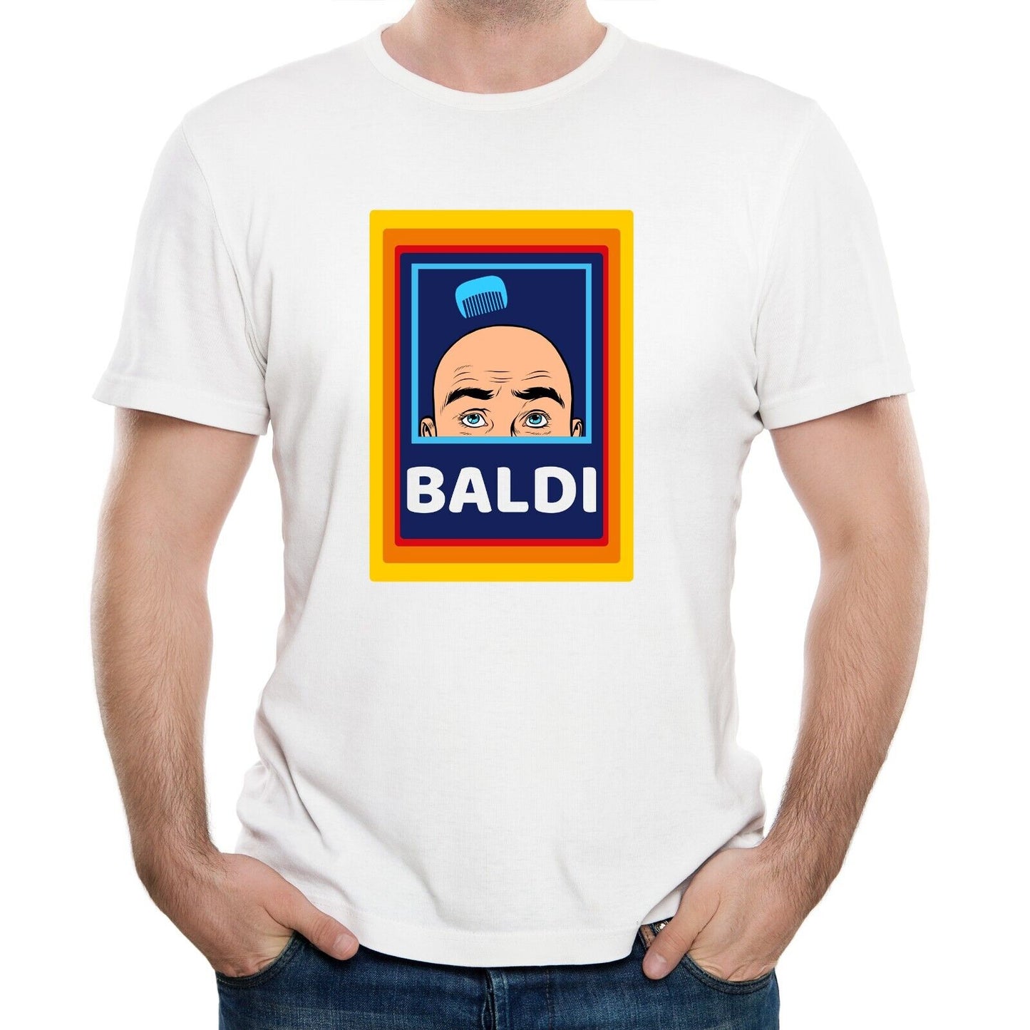 BALDI Funny T-shirt Bald Person Gift Dad Father Grandad Birthday Present Tee Top